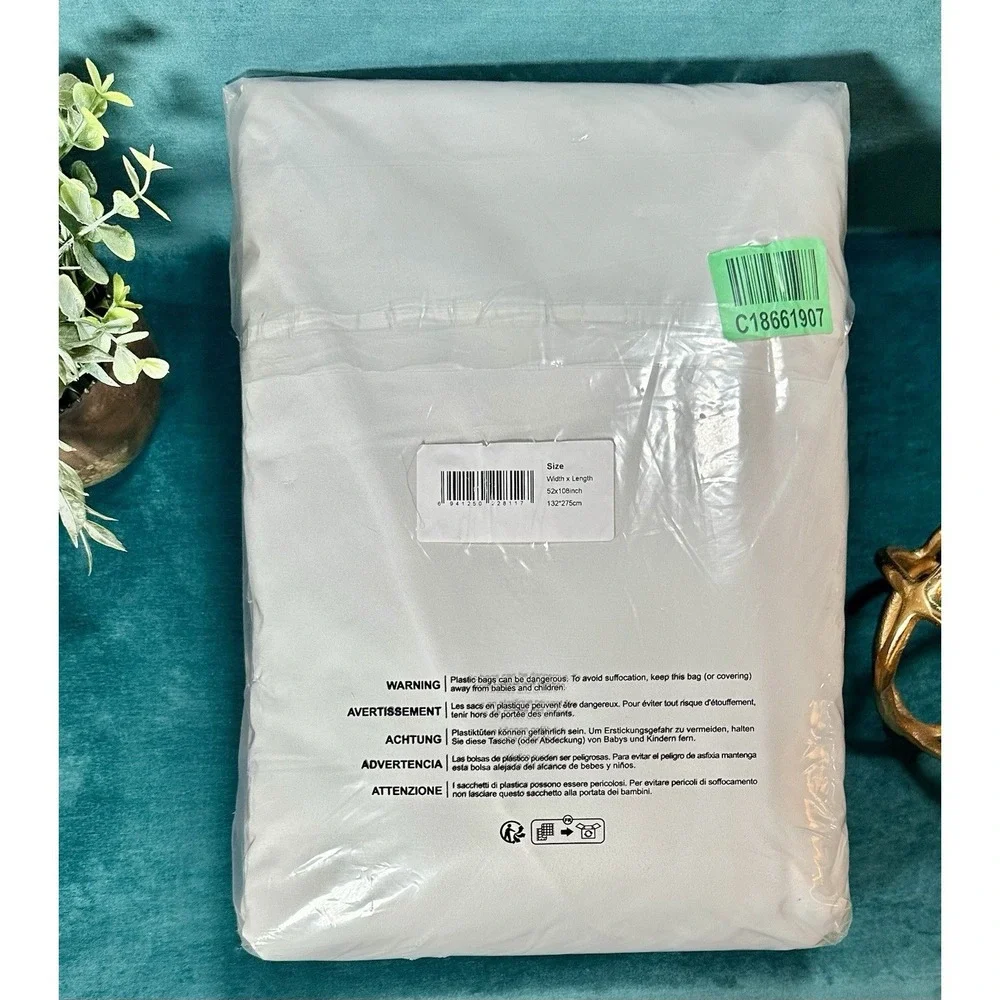 Deconovo 100% Blackout Curtains 52x108 Soundproof Thermal Set Of 2 With Grommets